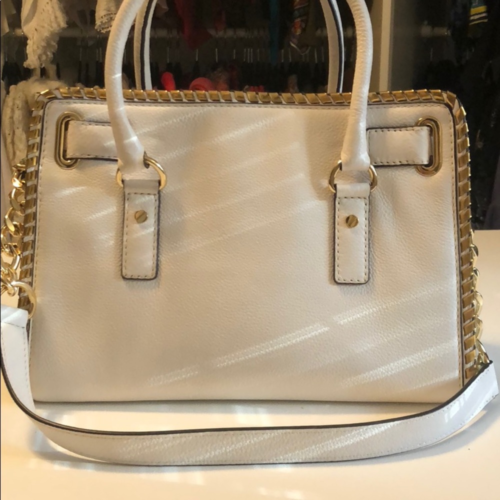 White and gold Michael Kors bag - Picture 3 of 5